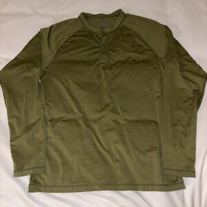 Sitka Gear Hanger Henley Covert Long Sleeve Shirt Mens M Green Insect Shield